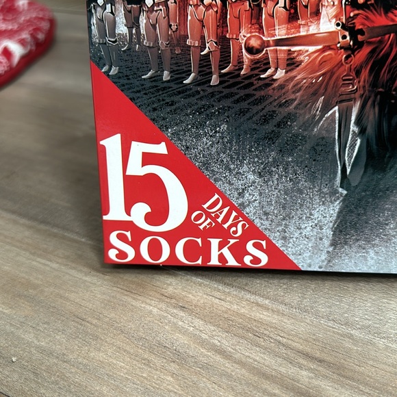 NIB Star Wars 15 Days of Socks Christmas MEN’S Shoe Size 6-12 Crew Low Countdown - Picture 2 of 5